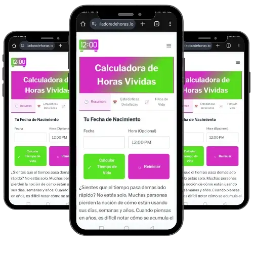 Calculadora de Horas Vividas