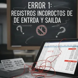 Error 1 Registros Incorrectos de Entrada y Salida