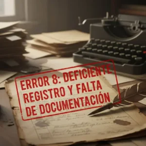Error 8 Deficiente Registro y Falta de Documentación