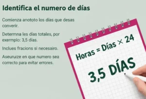 1. Identifica el Número de Días