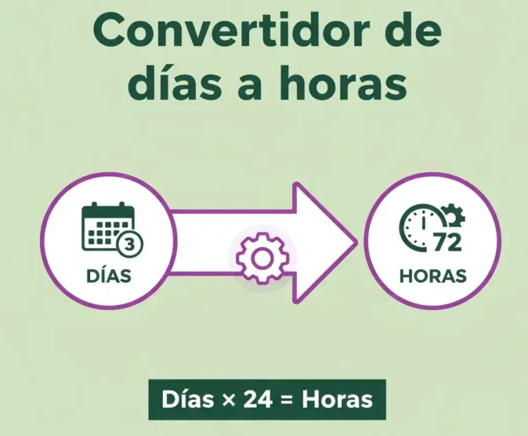 Convertidor de días a horas