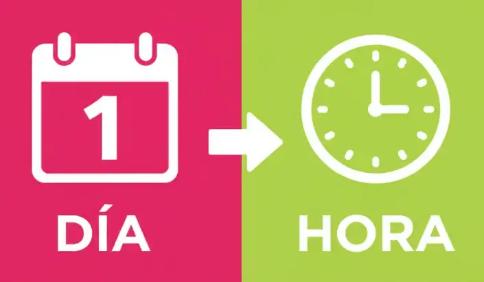 Convertir Día a Hora