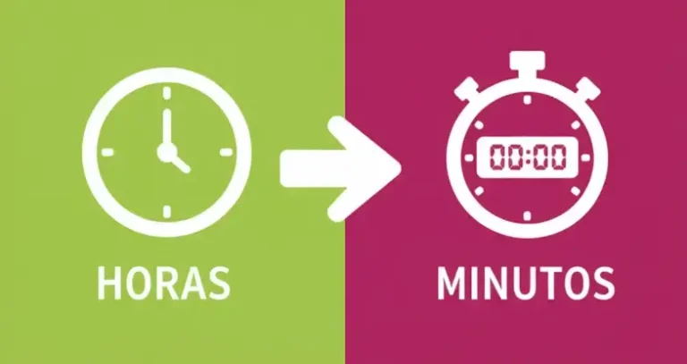 Convertir de Horas a Minutos