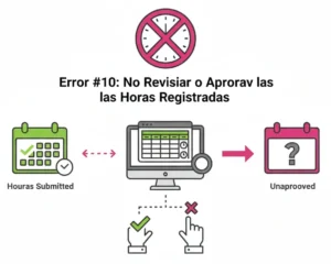 Error 10 No Revisar o Aprobar las Horas Registradas