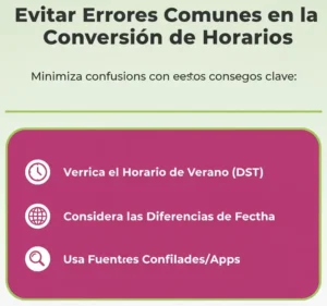 Evitar Errores Comunes en la Conversión de Horarios