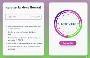 Ingresar la Hora Normal