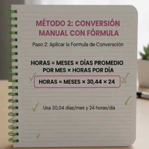 Paso 2 Aplicar la Fórmula de Conversión