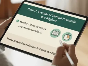 Paso 2 Estimar el Tiempo Promedio por Página