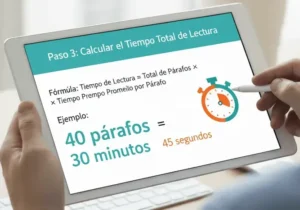 Paso 3 Calcular el Tiempo Total de Lectura