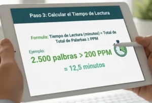 Paso 3: Calcular el Tiempo de Lectura