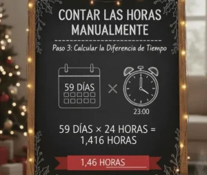 Paso 3 – Calcular la Diferencia de Tiempo