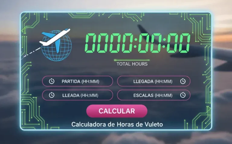 Calculadora de Horas de Vuelo