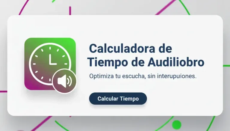 Calculadora de Tiempo de Audiolibro