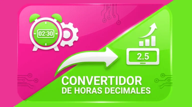 Convertidor de Horas Decimales