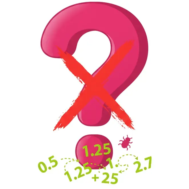 Interpretar mal los Valores Decimales