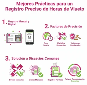 Mejores Prácticas para un Registro Preciso de Horas de Vuelo