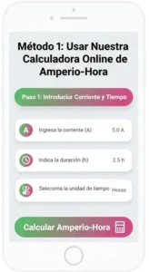 Método 1 Usar Nuestra Calculadora Online de Amperio-Hora