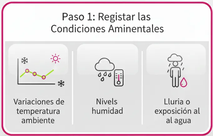 Paso 1 Registrar las Condiciones Ambientales