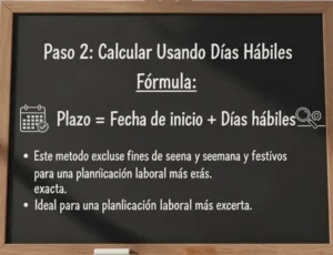 Paso 2 Calcular Usando Días Hábiles