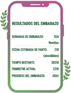 Paso 3 Revisa los Resultados e Información del Embarazo