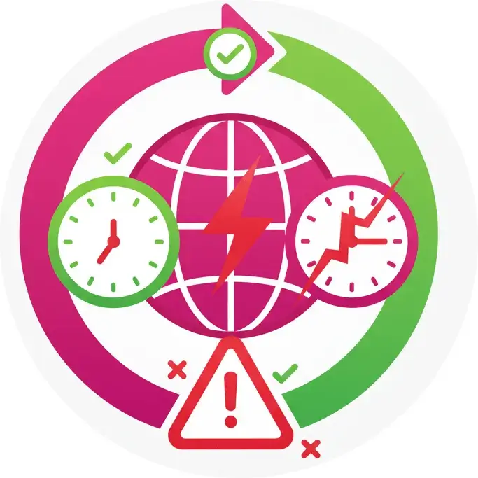 Confundir la Hora Central con otras zonas horarias