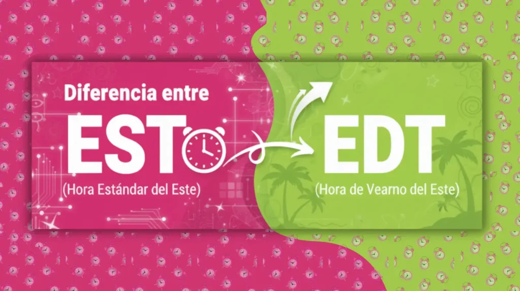 Diferencia entre EST (Hora Estándar del Este) y EDT (Hora de Verano del Este)