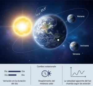Inclinación de la Tierra (Oblicuidad Axial)