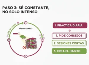 Paso 3 Sé Constante, no Solo Intenso